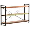 vidaXL Biblioth&egrave;que 3 niveaux 140x30x80 cm Bois de r&eacute;cup&eacute;ration massif