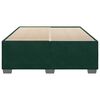 vidaXL Cadre de lit sans matelas vert fonc&eacute; 160x200 cm velours