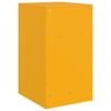 vidaXL Table de chevet jaune moutarde 34,5x39x62 cm acier