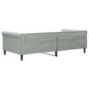 vidaXL Lit de repos sans matelas gris clair 100x200 cm velours
