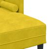 vidaXL Ensemble de Canap&eacute;s avec coussin Jaune Polyester