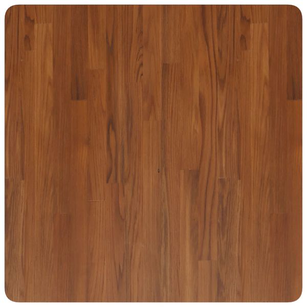 vidaXL Dessus de table carr&eacute; Marron fonc&eacute;70x70x1,5cm Bois ch&ecirc;ne trait&eacute;