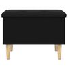 vidaXL Banc de rangement noir 62x42x46 cm bois d'ingénierie