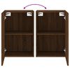 vidaXL Meuble TV mural chêne marron 40,5x30x60 cm bois d'ingénierie
