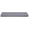 vidaXL Tapis d'escalier autocollants vidaXL, 20 pièces, 65 x 21 x 4 cm, gris clair, bord rectangulaire