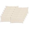 vidaXL Housse de coussin 12 pc HEERLEN Blanc 40 x 80 cm