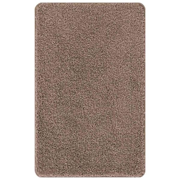 vidaXL Tapis de bain antidérapant Marron 50 x 80 cm PP