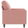 vidaXL Fauteuil Rose 60 cm Velours