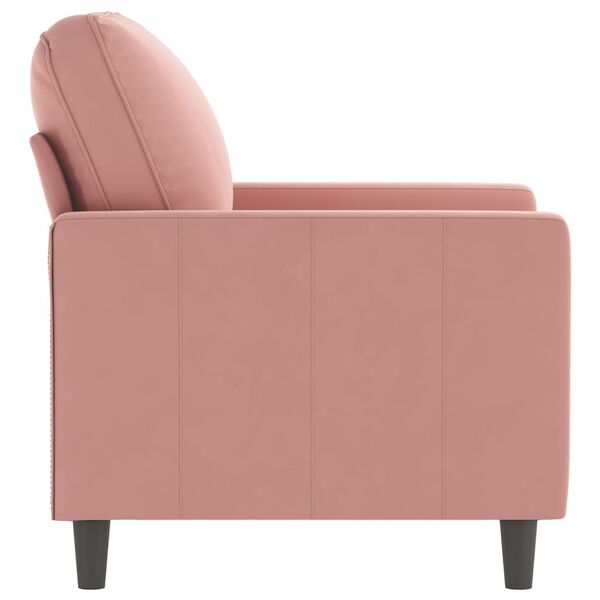 vidaXL Fauteuil Rose 60 cm Velours