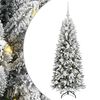 vidaXL Sapin de No&euml;l artificiel avec 150 LED avec support Blanc 120 cm