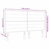 vidaXL T&ecirc;te de lit avec t&ecirc;te de lit Gris clair 160 cm Cuir synth&eacute;tique