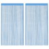 vidaXL Rideau en fils 2 pcs 140 x 250 cm bleu clair