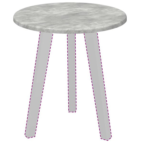vidaXL Plateau de table Gris b&eacute;ton 40 x 40 x 1,5 cm Bois d'ing&eacute;nierie