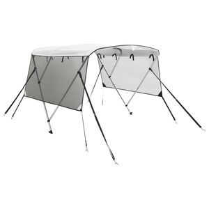vidaXL Toit bimini &agrave; 3 arceaux parois en maille 183x(137-152)x137 cm