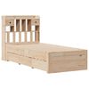 vidaXL Lit bibliothèque sans matelas 75x190 cm bois de pin massif