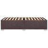 vidaXL Cadre de lit sans matelas marron fonc&eacute; 90x200 cm tissu