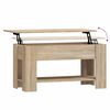vidaXL Table basse ch&ecirc;ne sonoma 101x49x52 cm bois d'ing&eacute;nierie