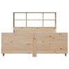 vidaXL Lit biblioth&egrave;que sans matelas 140x190 cm bois massif