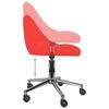 vidaXL Chaise de bureau pivotante Rouge Similicuir