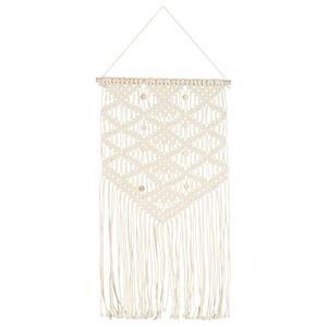 vidaXL Cintre mural en macram&eacute; 40x80 cm Coton