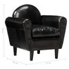 vidaXL Chaise cabriolet Noir 77x65x79 cm Cuir v&eacute;ritable