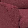 vidaXL fauteuil Bordeaux tissu