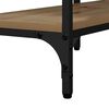 vidaXL Table console avec &eacute;tag&egrave;re ch&ecirc;ne artisanal 160 x 29 x 80 cm