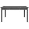 vidaXL Table de jardin gris 82,5x82,5x45 cm bois massif de pin