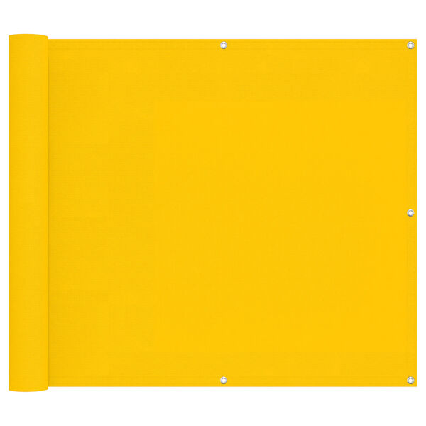vidaXL &Eacute;cran de balcon Jaune 90 x 200 cm Oxford alu enduit de PU