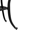 vidaXL Table de jardin noir &Oslash;48x53 cm aluminium coul&eacute;