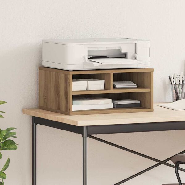 vidaXL Support d'imprimante chêne artisanal 49 x 40 x 22,5 cm