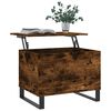 vidaXL Table basse Chêne fumé 60x44,5x45 cm Bois d'ingénierie