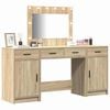 vidaXL Table de Toilette avec tiroir 3 pcs Marron Bois d'ingénierie