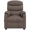 vidaXL Fauteuil inclinable &eacute;lectrique Taupe Tissu