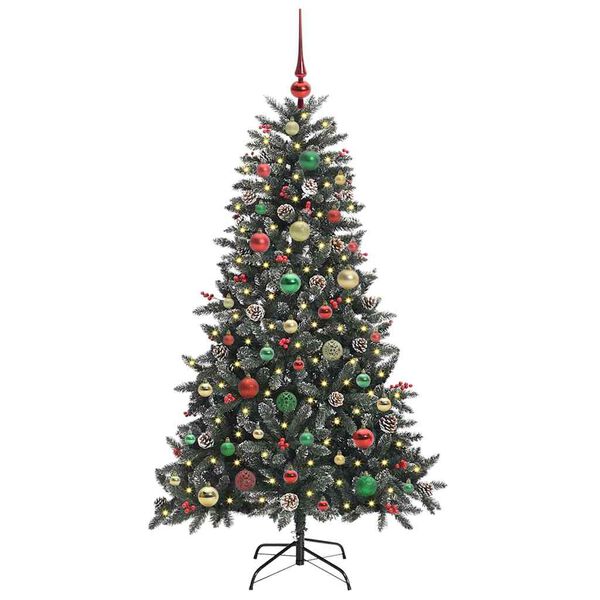 vidaXL Sapin de No&euml;l artificiel Vert 150 cm PVC, plastique et acier