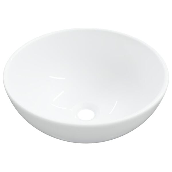 vidaXL Lavabo Blanc 28x28x10 cm C&eacute;ramique