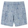 Short pour enfants avec cordon de serrage bleu foncé 104