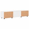 vidaXL Cabinet en Bois avec tiroir Blanc brillant 150 x 39 x 30 cm