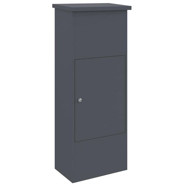 vidaXL Bo&icirc;te de d&eacute;p&ocirc;t de colis Anthracite 44,5 x 29 x 110,5 cm Acier