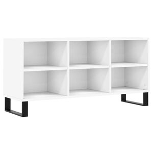 vidaXL Meuble TV blanc 103,5x30x50 cm bois d'ing&eacute;nierie