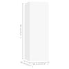 vidaXL Meubles TV 4 pcs Blanc 30,5x30x90 cm Bois d'ingénierie