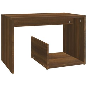 vidaXL Table d'appoint Ch&ecirc;ne marron 59x36x38 cm Bois d'ing&eacute;nierie