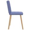 vidaXL Chaises &agrave; manger lot de 2 bleu jean tissu