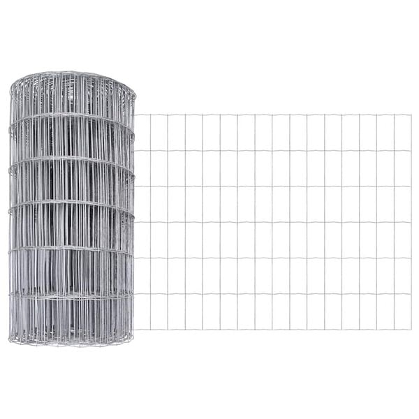 vidaXL Clôture Euro Argent 0.4 x 50 m