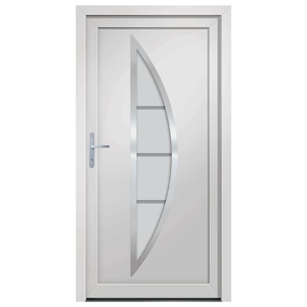 vidaXL Porte d'entr&eacute;e Blanc 108x200 cm PVC