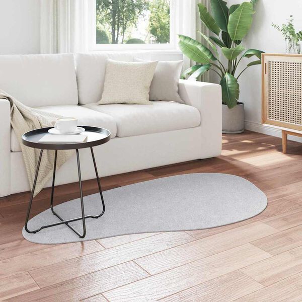 vidaXL Tapis HUARTE Gris 80 x 150 cm Polyester