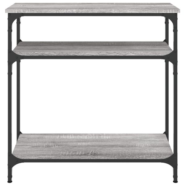 vidaXL Table console sonoma gris 75x29x75 cm bois d'ing&eacute;nierie