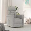 vidaXL Fauteuil Relax Light Grey Gris clair 70.5 x 96.5 x 95 cm tissu