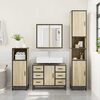 vidaXL Armoire lavabo de salle de bain ch&ecirc;ne sonoma bois d'ing&eacute;nierie