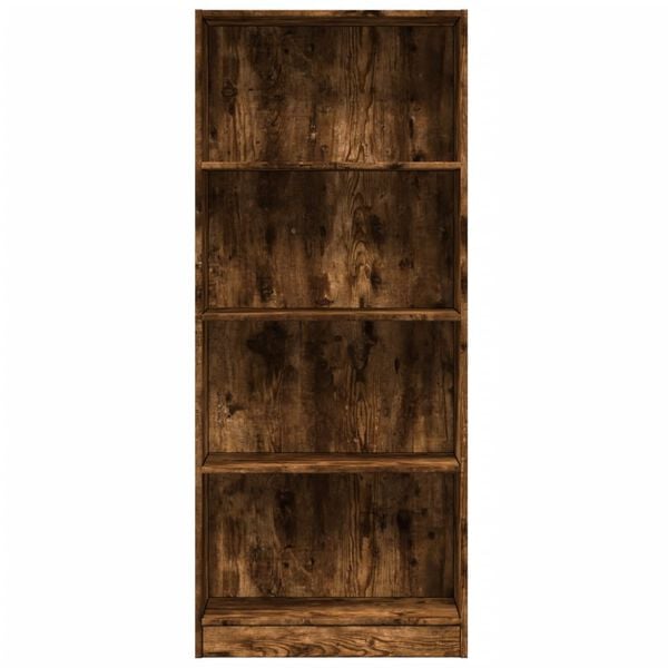 vidaXL Biblioth&egrave;que ch&ecirc;ne fum&eacute; 60x24x143 cm bois d'ing&eacute;nierie